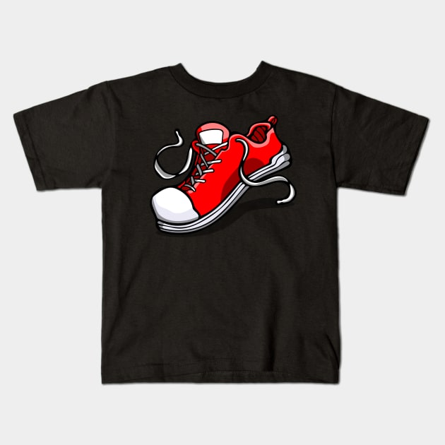 Red Shoe *RGB Collection* Kids T-Shirt by deancoledesign